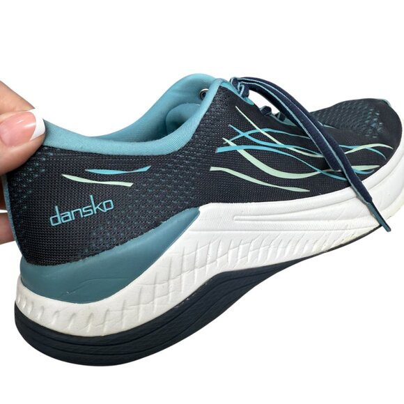 Dansko Pace Navy Mesh Lace Up Athletic Oxford Women's Sneakers size 38 / 7.5 - Picture 5 of 10